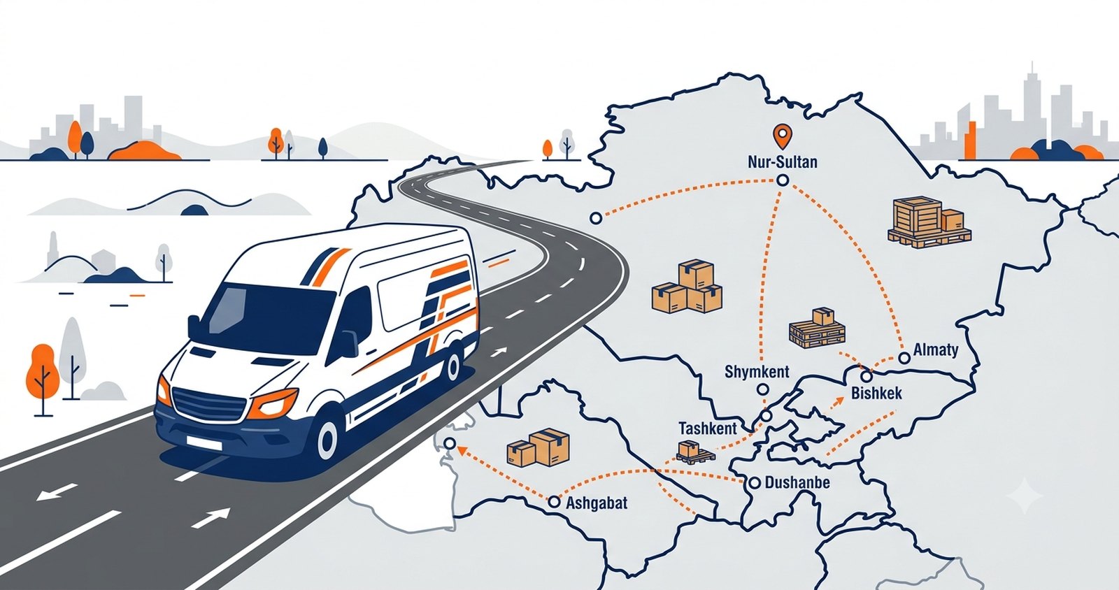 Доставка сборных грузов по Казахстану и странам СНГ — Hub Delivery